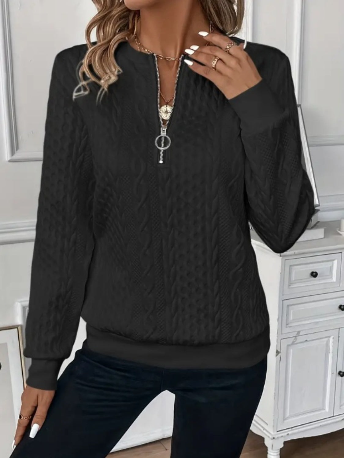 Half Zip Sweatshirt