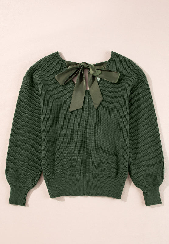 Tied Back Sweater