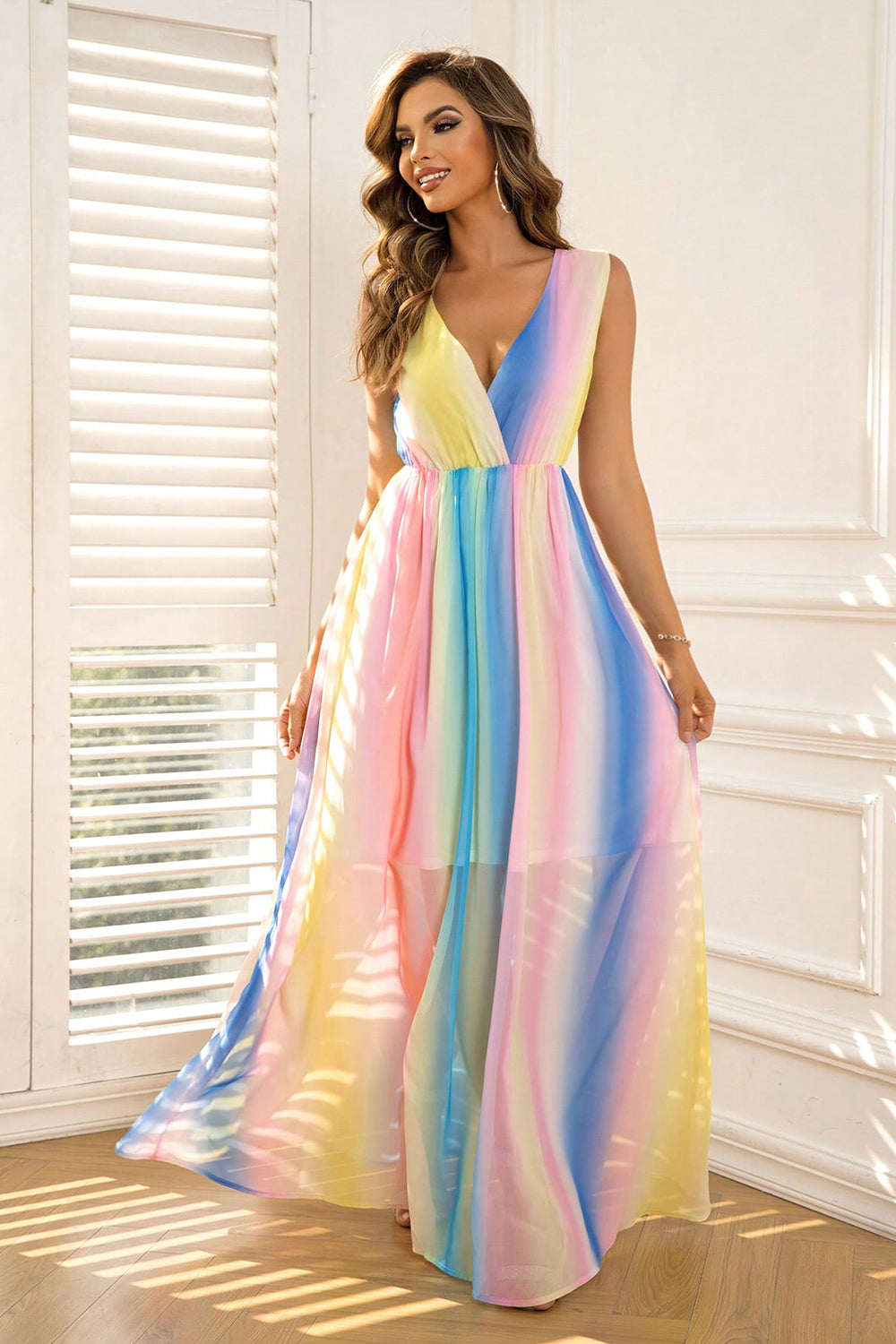 Surplice Maxi Dress