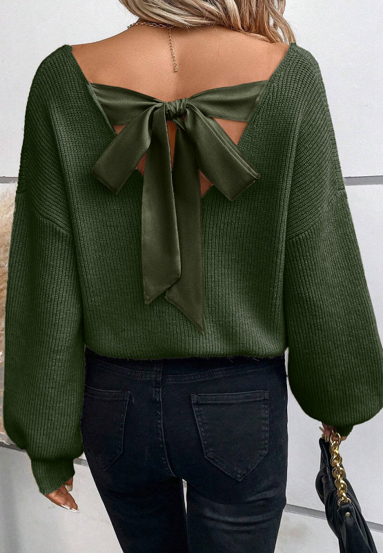Tied Back Sweater