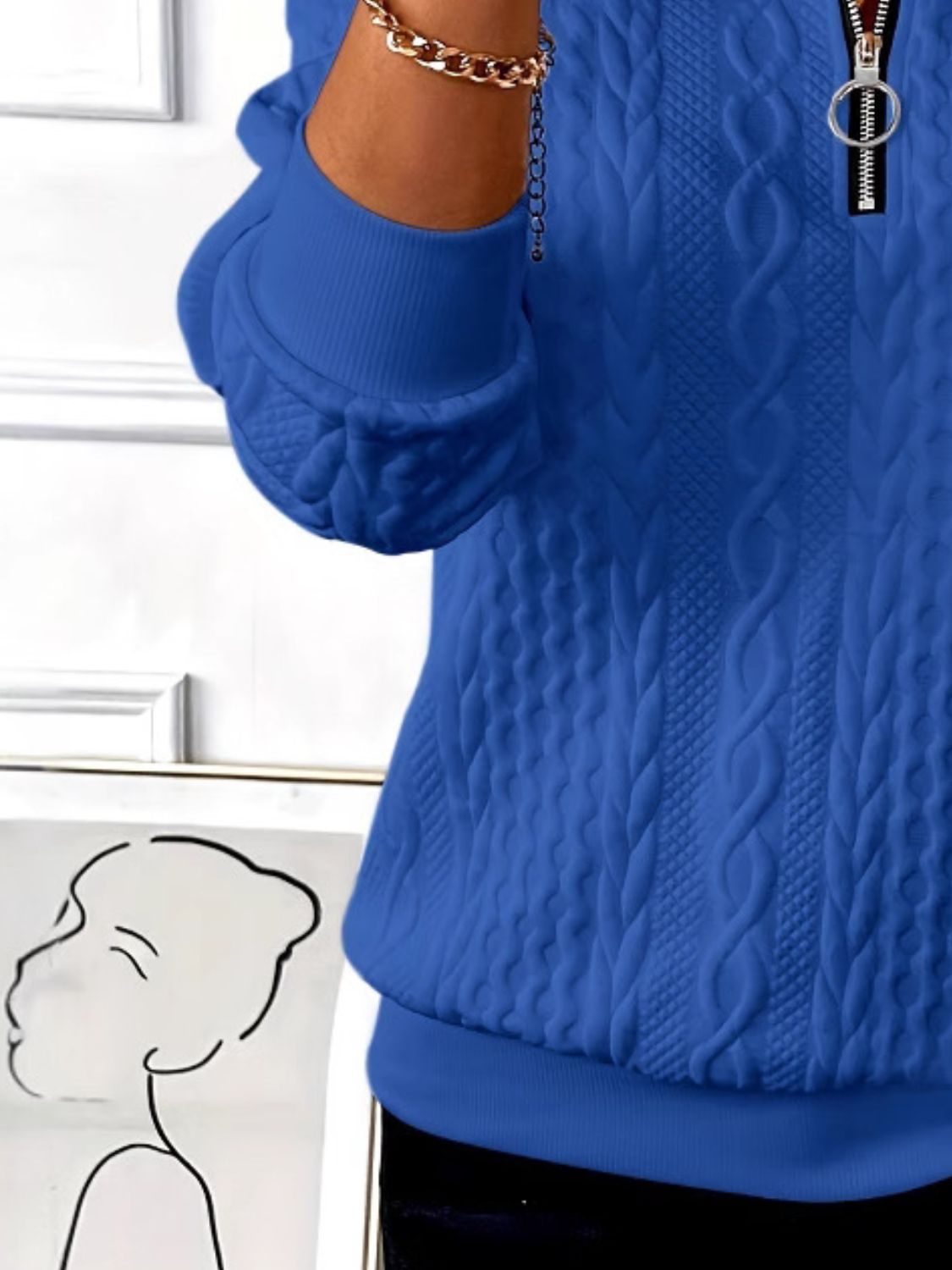 Half Zip Sweatshirt