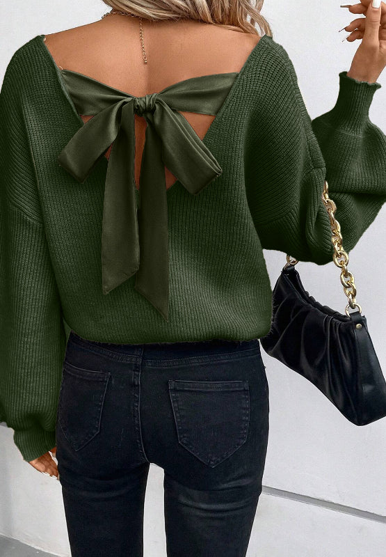 Tied Back Sweater