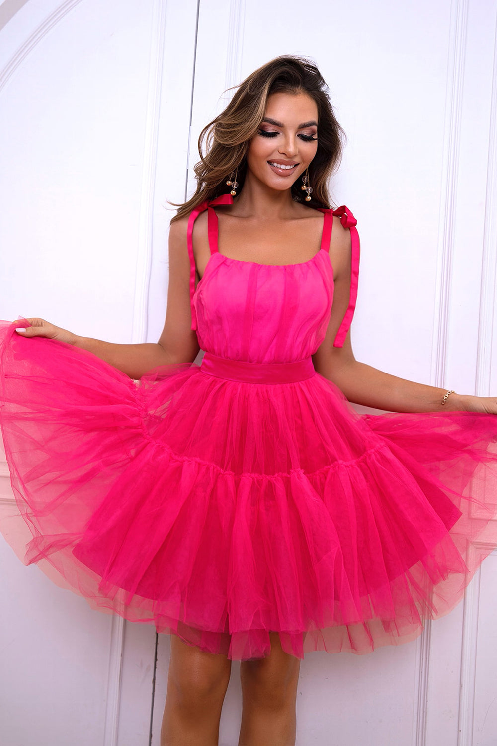 Tie-Shoulder Dress