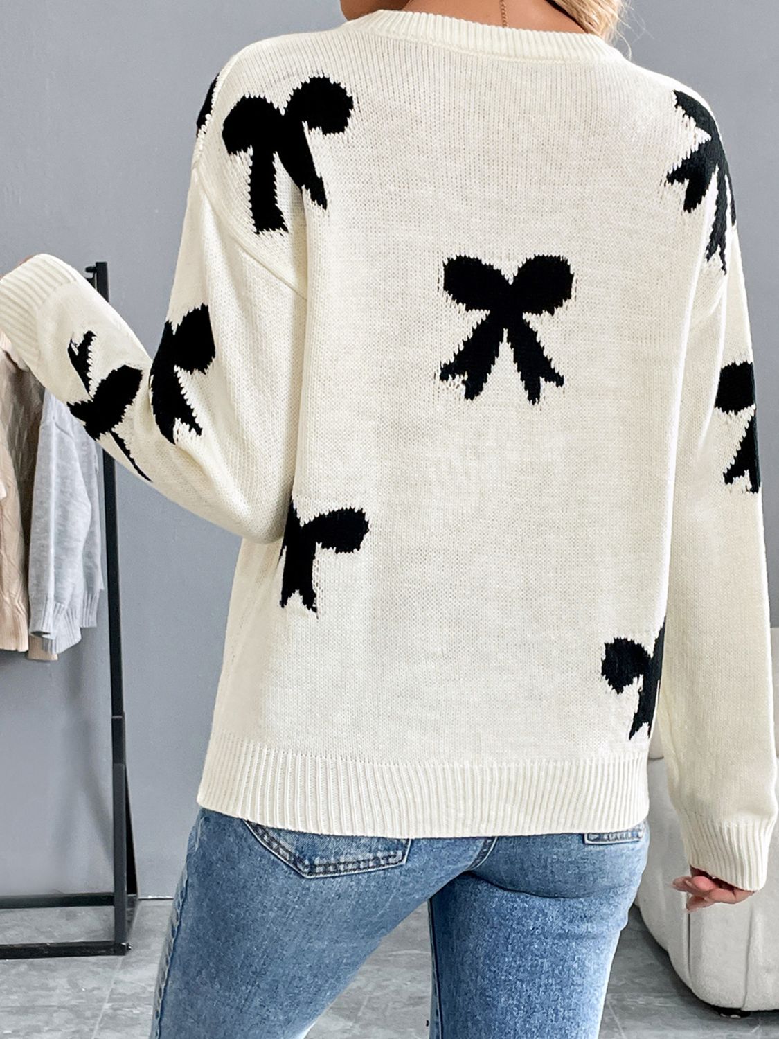 Bow Long Sleeve Sweater